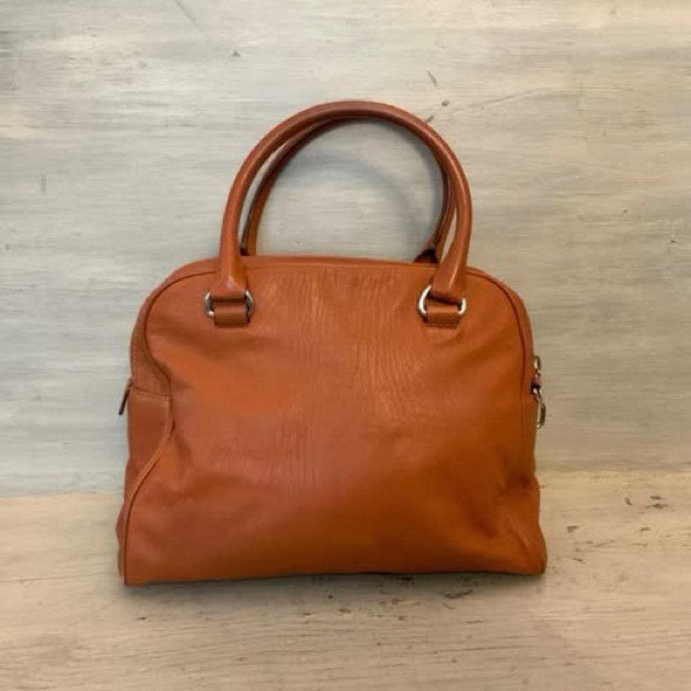 Michael Kors Brown Faux Leather Handbag Purse‎ Good Condition